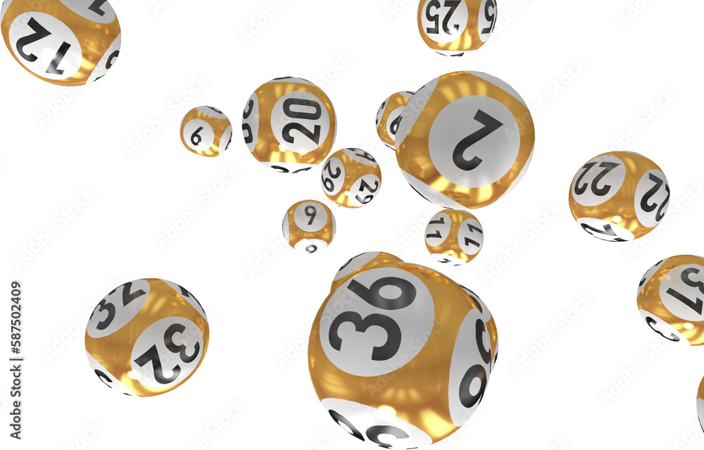 Lottery balls with numbers Lottery balls with numbers