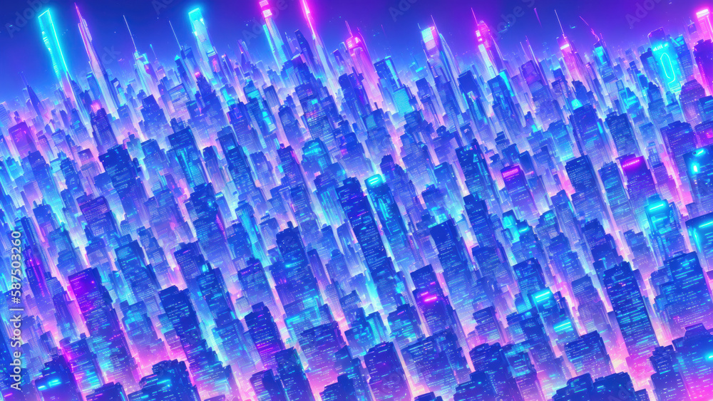 Fototapeta premium Neon Nightlife