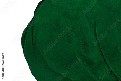 Spirulina powder. Close-up. View from above. Spirulina, superfood, bioadditive. Green. Eco photo