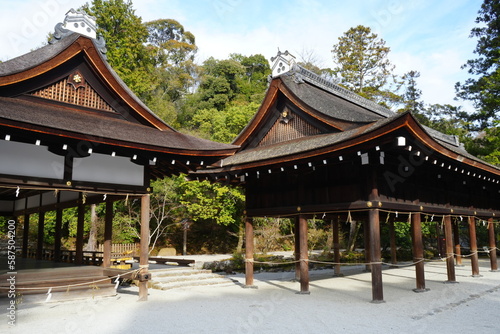 Kamigamo-jinja or Shrine in Kyoto, Japan - 日本 京都府 上賀茂神社 土屋 橋殿