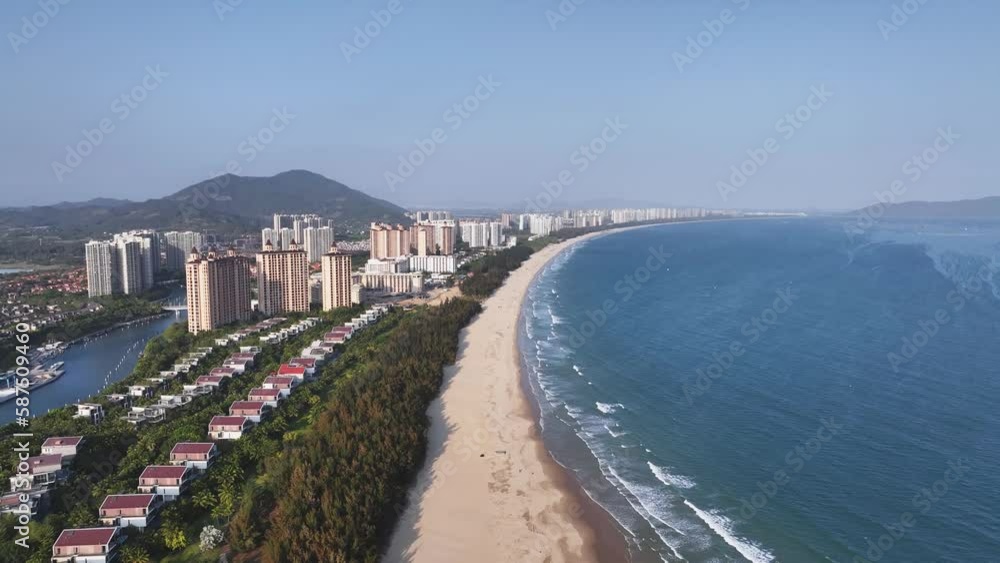 view of coastline of sanya view of coastline of sanya