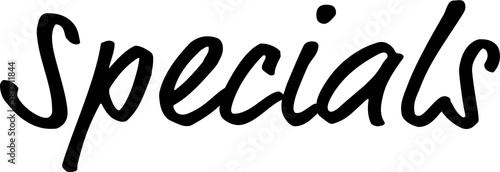 Foto Black specials text