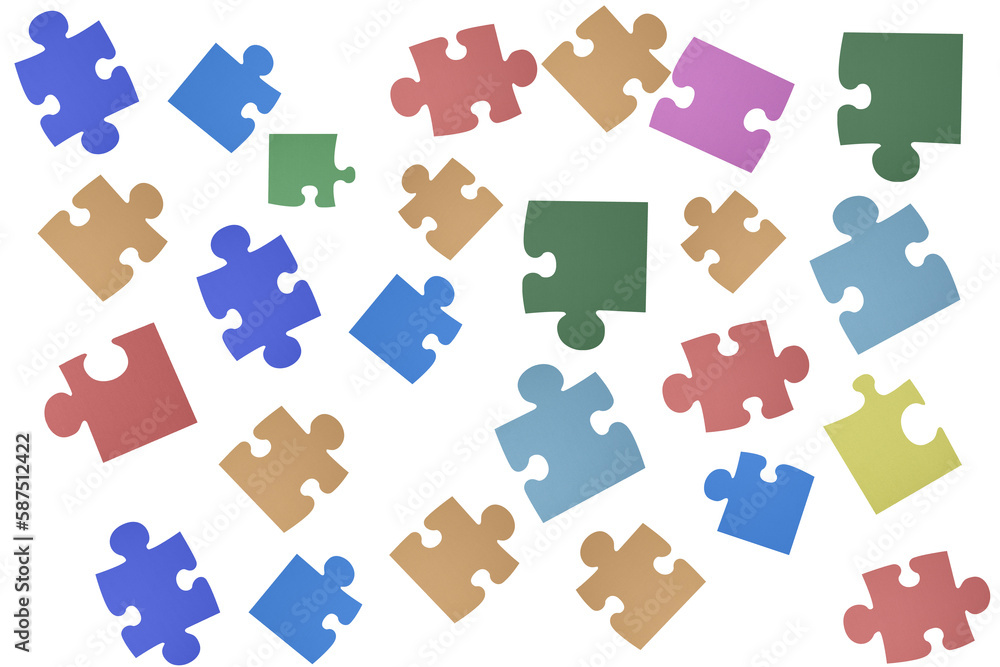 Illustration of colorful jigsaw puzzle Illustration of colorful jigsaw puzzle