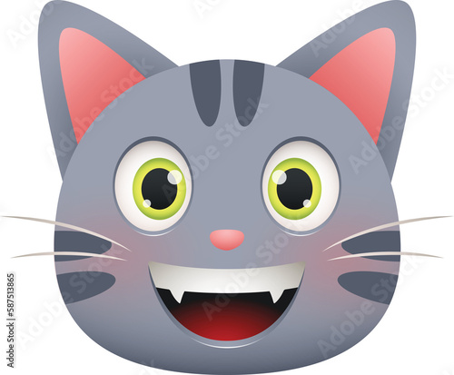 Smiling cat emoji icon