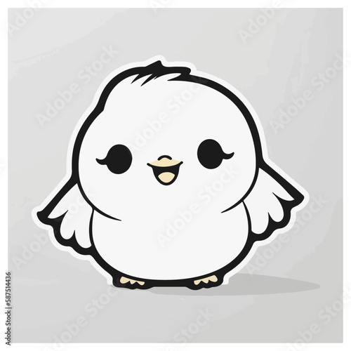 pollito blanco y tierno
