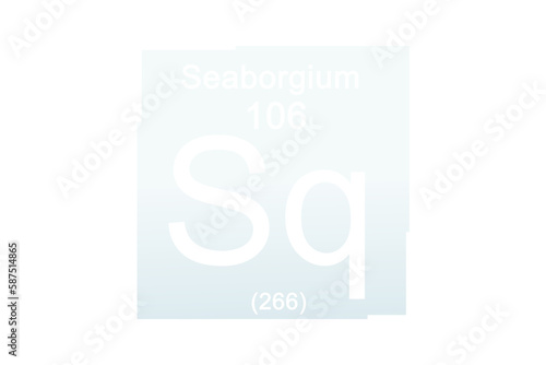 Seaborgium symbol