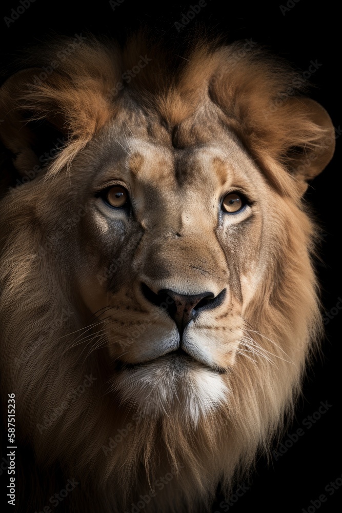 Fototapeta premium Majestic Lion Head