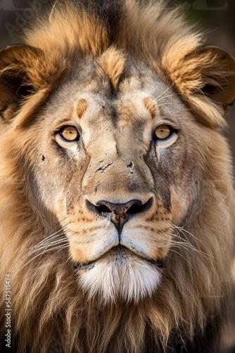 Majestic Lion Head © Jardel Bassi