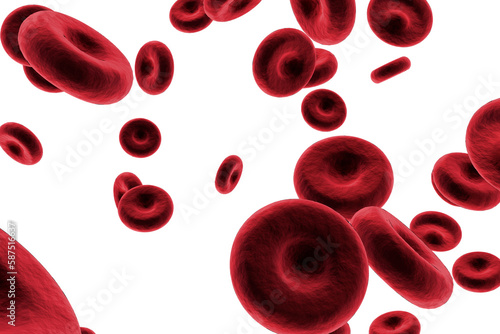 Graphic image of red blood cells