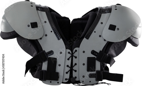 Chest protector on white background photo