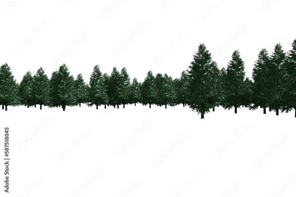 Fototapeta premium Composite image of trees