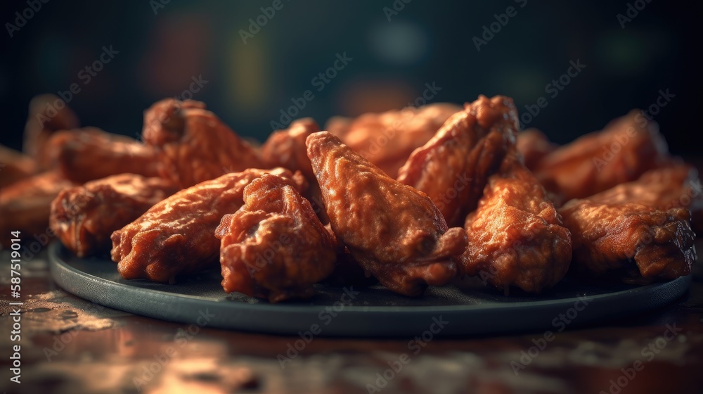 Chicken wings. Created with Generative AI.