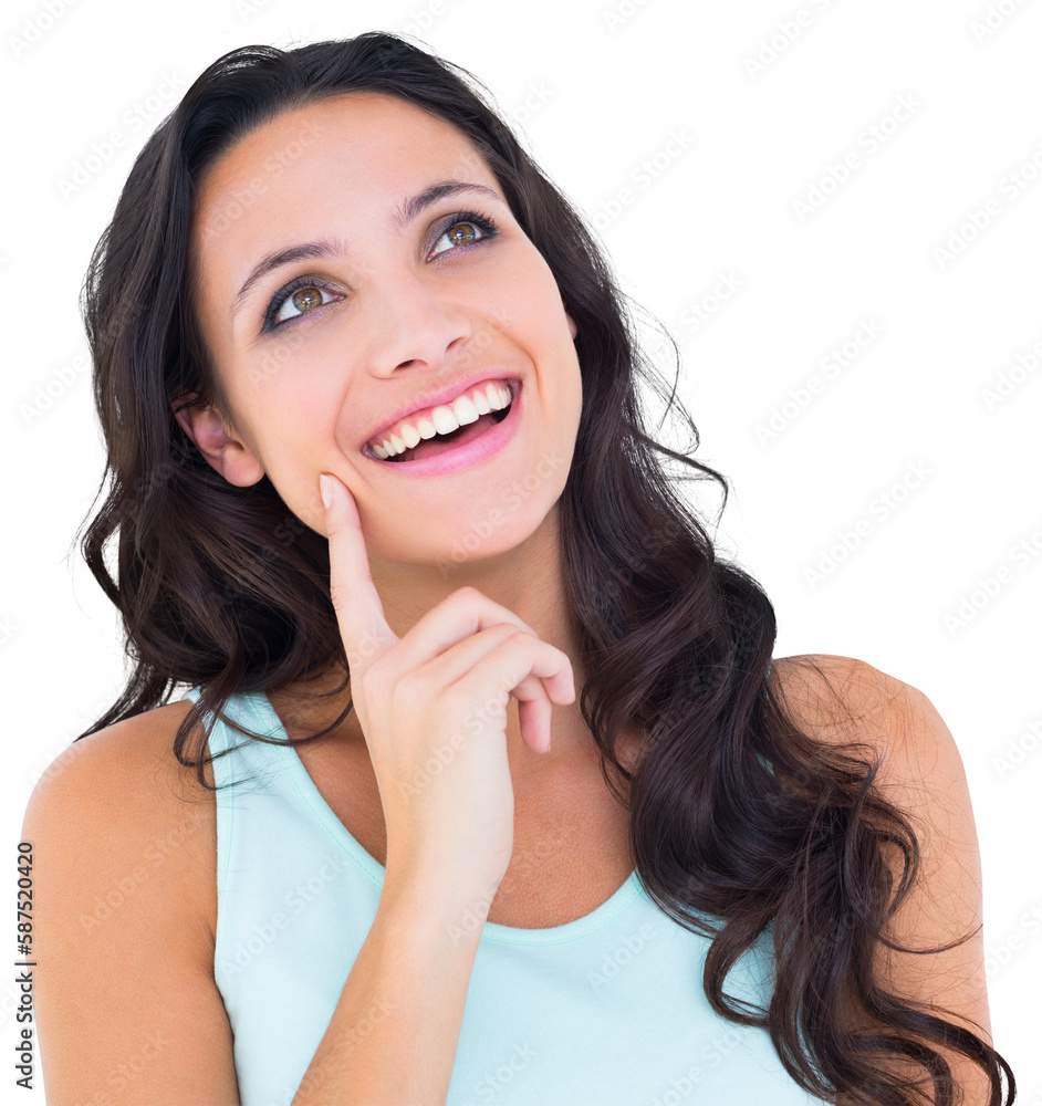 Fototapeta premium Pretty brunette getting an idea