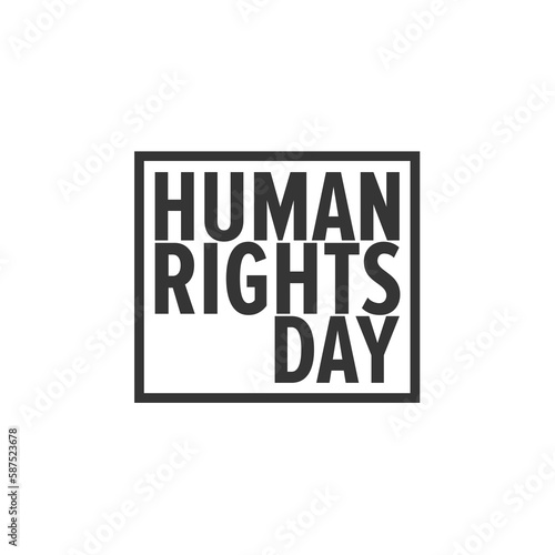 Human rights day in square shape 