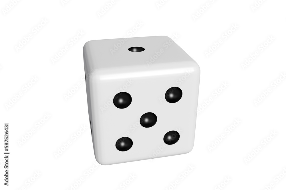 Computer generated image of 3D dice Computer generated image of 3D dice