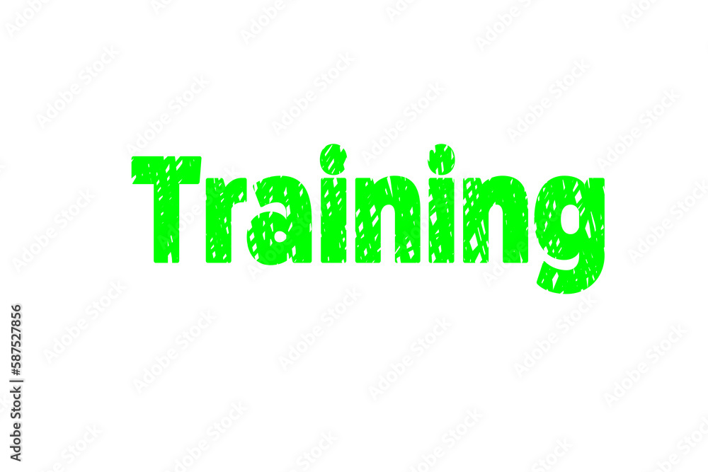 Digitally generated image of Training text Digitally generated image of Training text