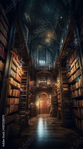 A Magical Library for Book Lovers