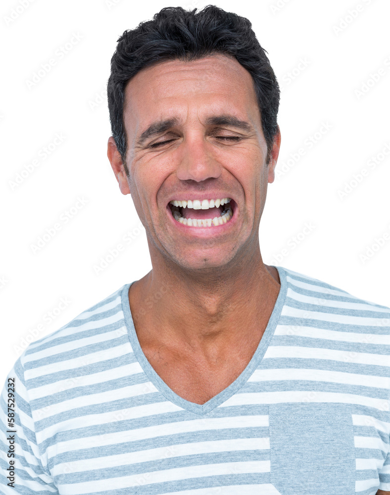 Fototapeta premium Sad man is crying