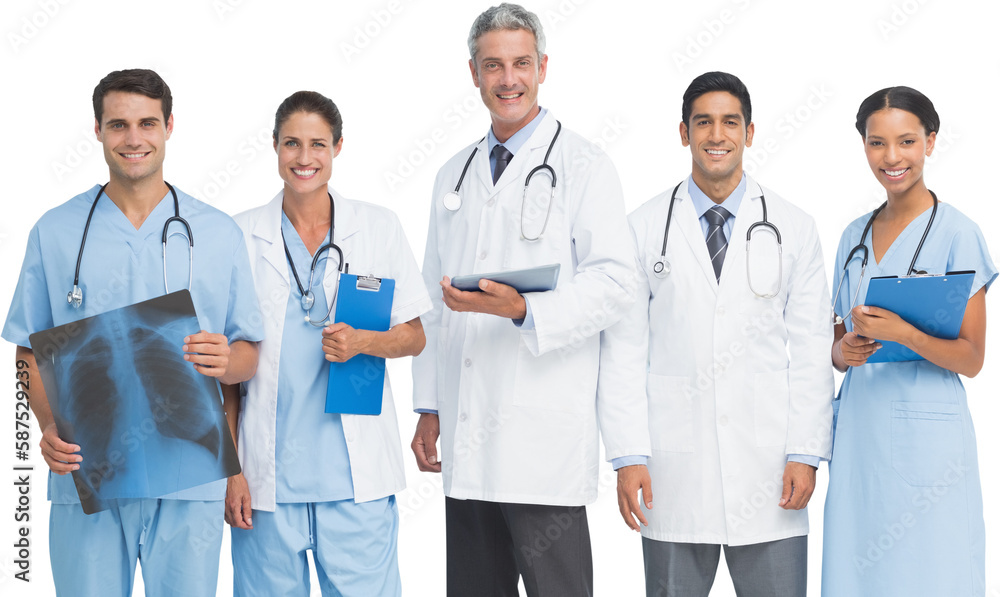 Portrait of confident medical team Portrait of confident medical team
