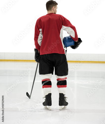 Photography Ice hockey player on the ice