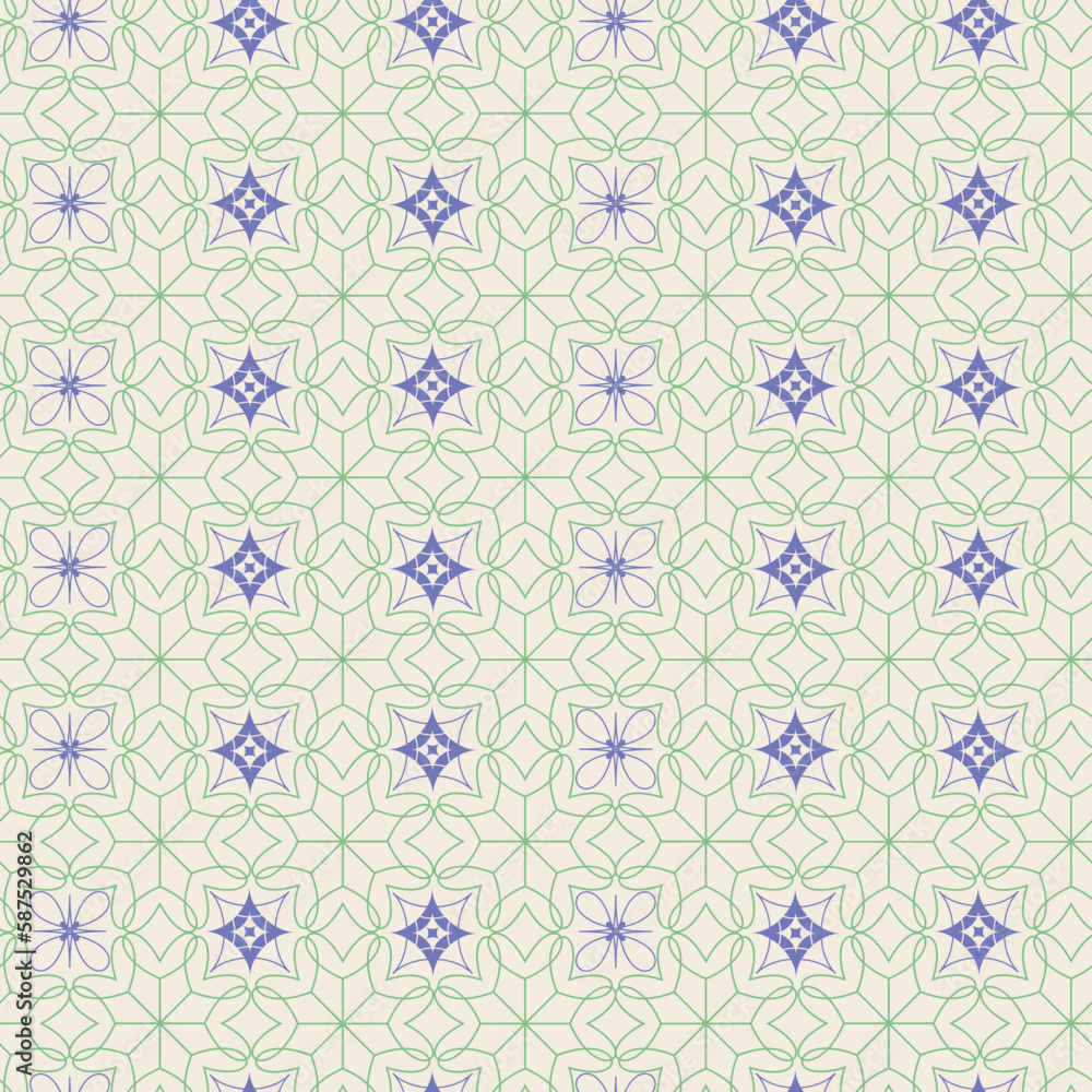 Geometric circle and squares seamless pattern. Geometric circle and squares seamless pattern.