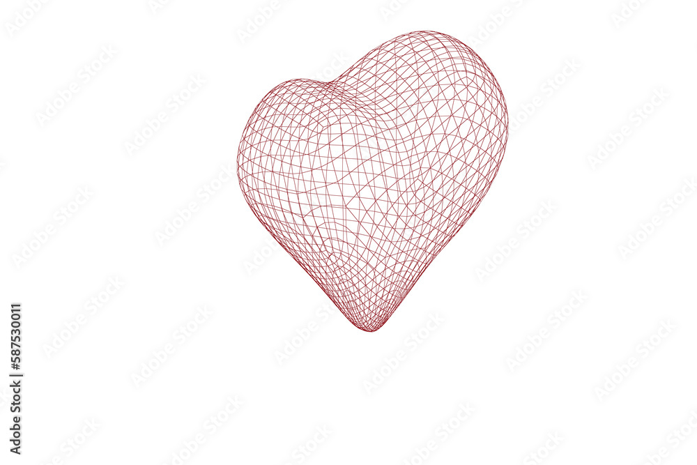3d image of heart shape 