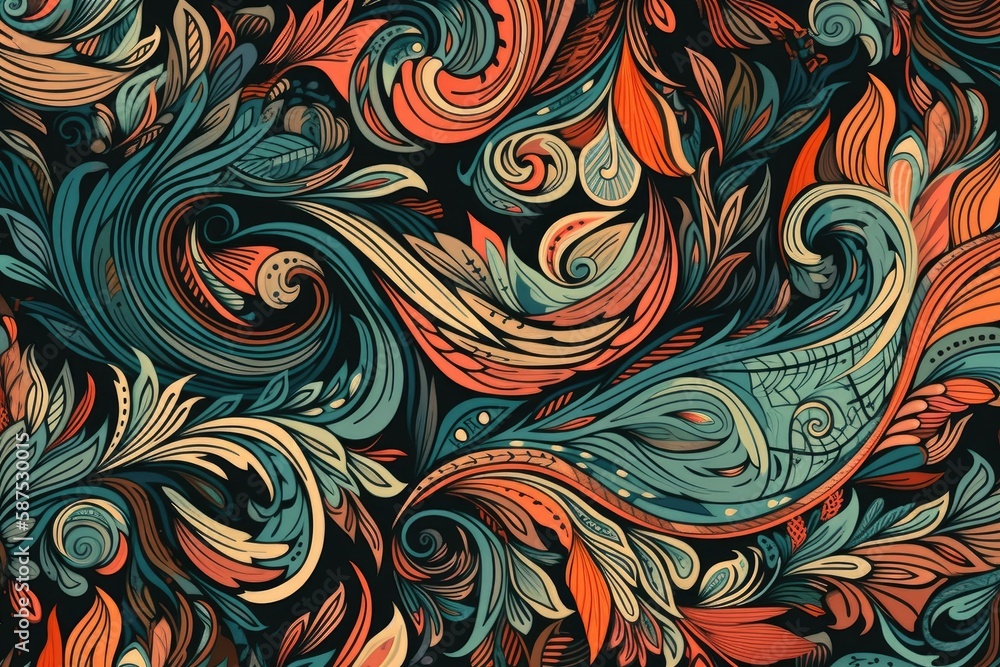 colorful and vibrant space scene with multiple planets and stars. Generative AI colorful and vibrant space scene with multiple planets and stars. Generative AI