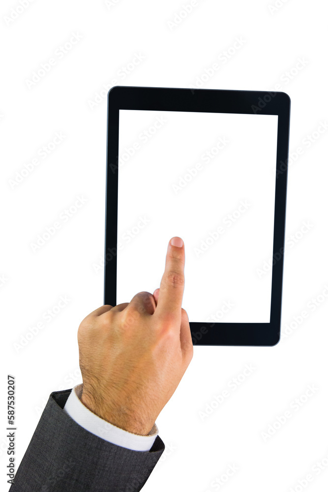 Businessman using tablet computer Businessman using tablet computer