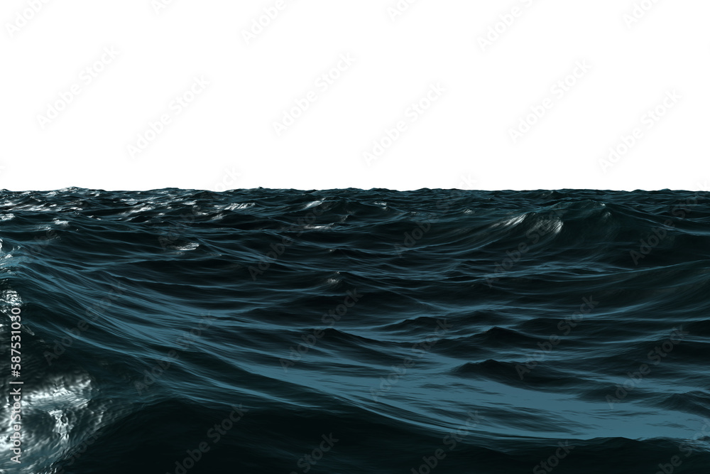 Obraz premium Rough blue ocean