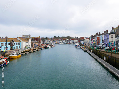 Boats in the old town of Weymouth Harbour and Weymouth Marina in Dorset, England, UK © LilyRosePhotos