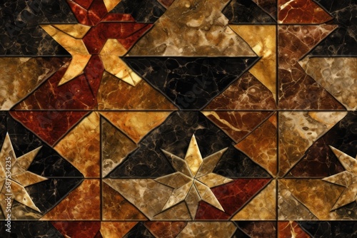 Wallpaper Mural abstract pattern featuring various shapes and sizes. Generative AI Torontodigital.ca