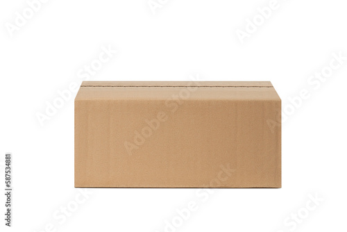 Cardboard box for delivery, parcels. Isolated on white background © Marina Red