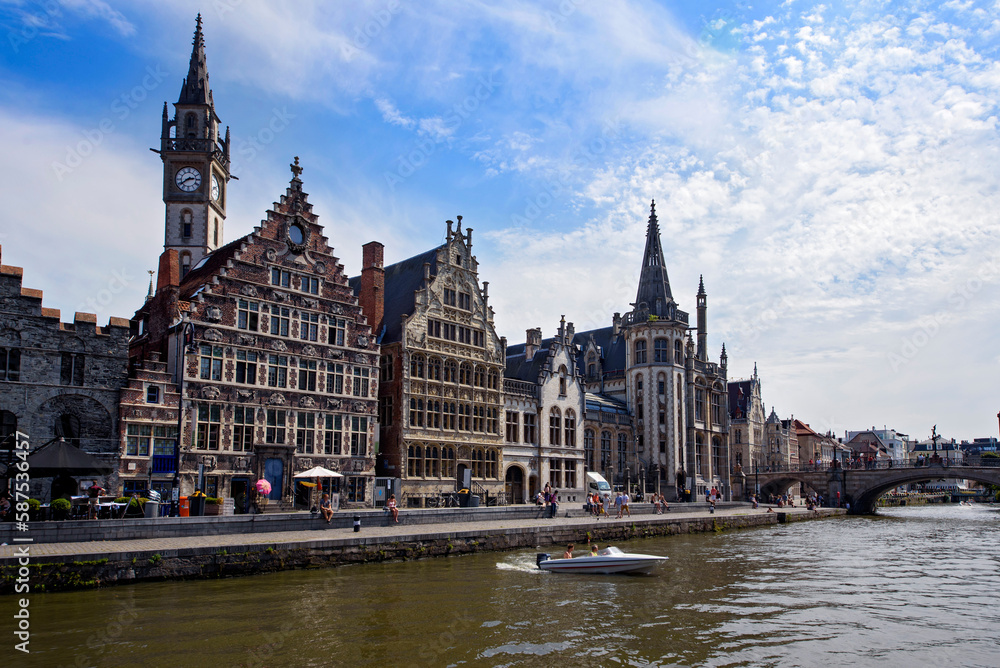 Historic city of Ghent, Belgium