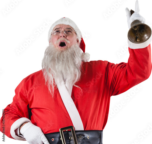 Santa claus ringing bell