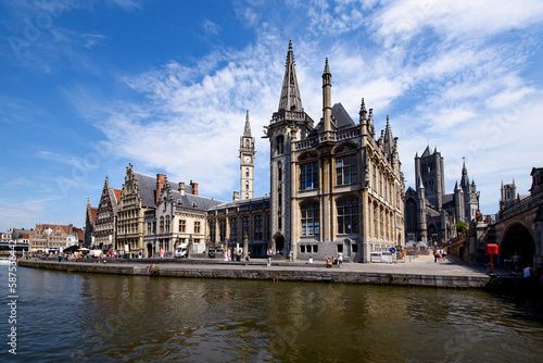 Historic city of Ghent  Belgium