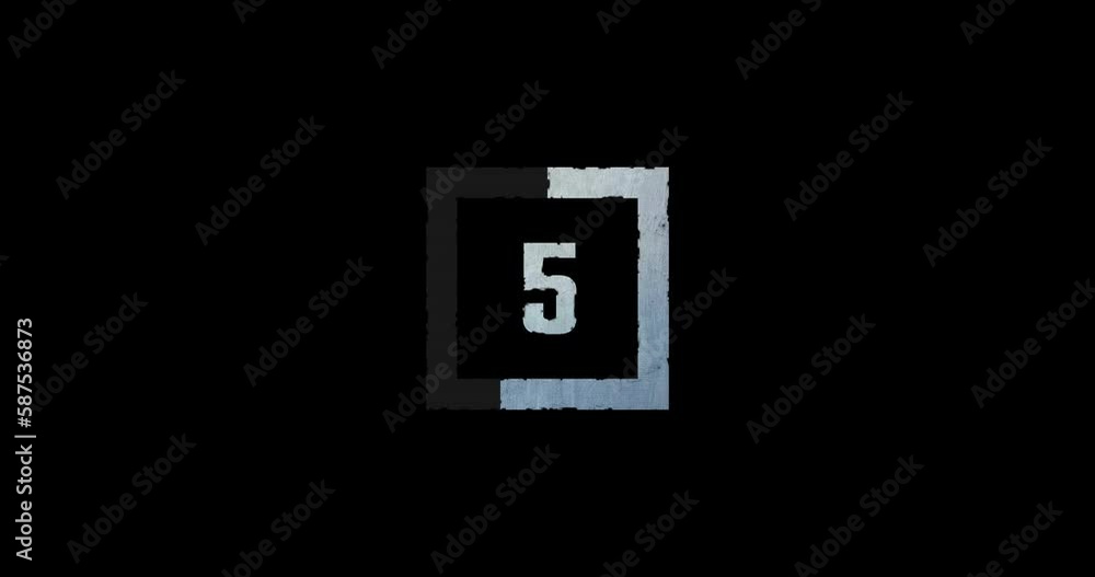 4K Video Countdown. Alpha channel 4K Video Countdown. Alpha channel
