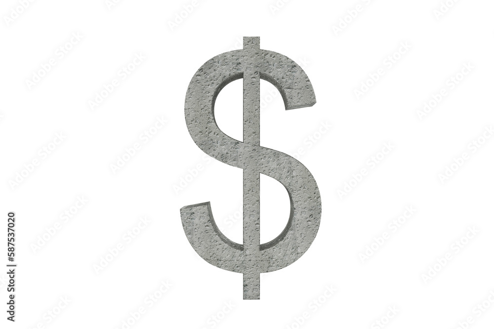 Obraz premium Illustration of gray currency symbol