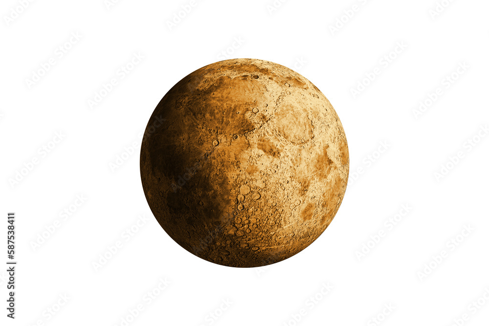Fototapeta premium Digitally generated full gold moon