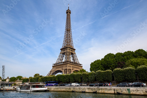 Paris, France, August 2015: Eiffel tower in Paris, France.