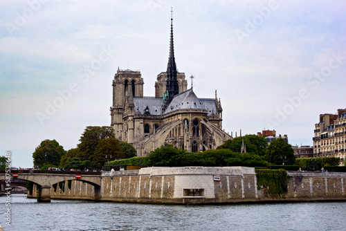 Paris, France, August 2015: Famous Cathedral of Notre Dame de Paris © Bogdan Barabas