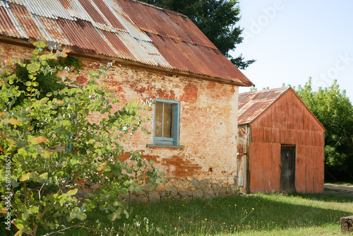 Old buildings in small Australian town photo