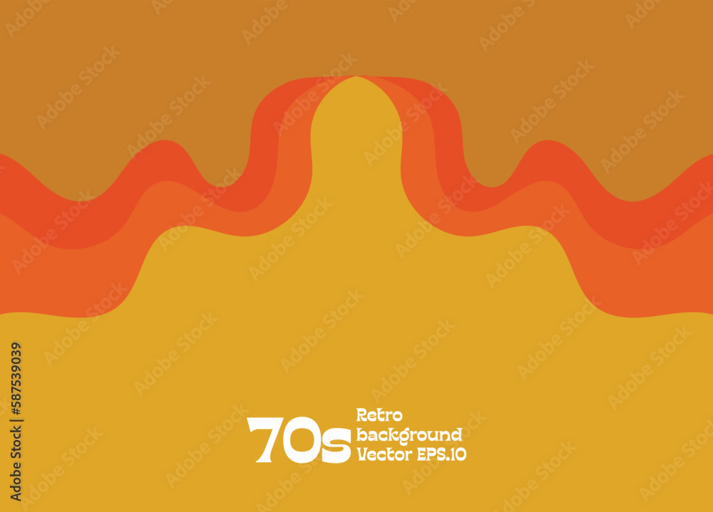 abstract flaming pattern hot theme summer 1970s style modern art background use for advertisment poster website banner landing page product package design vector eps.
