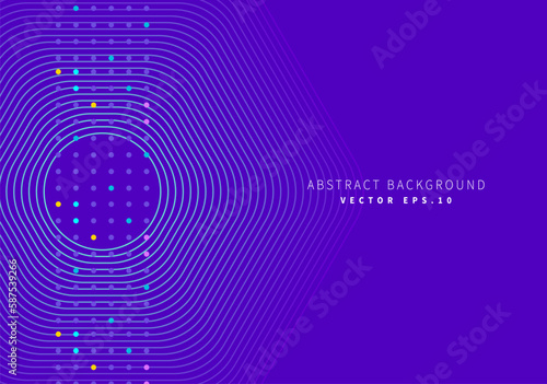 sphere enblem striped particle dots gradient blue modern art background use for advertisment poster website banner landing page product package design vector eps.