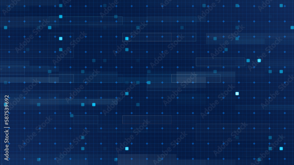 Blue Grid Digital Background Animation Blue Grid Digital Background Animation