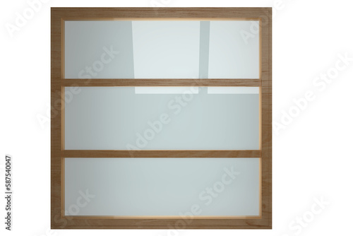Composite image of closed glass window