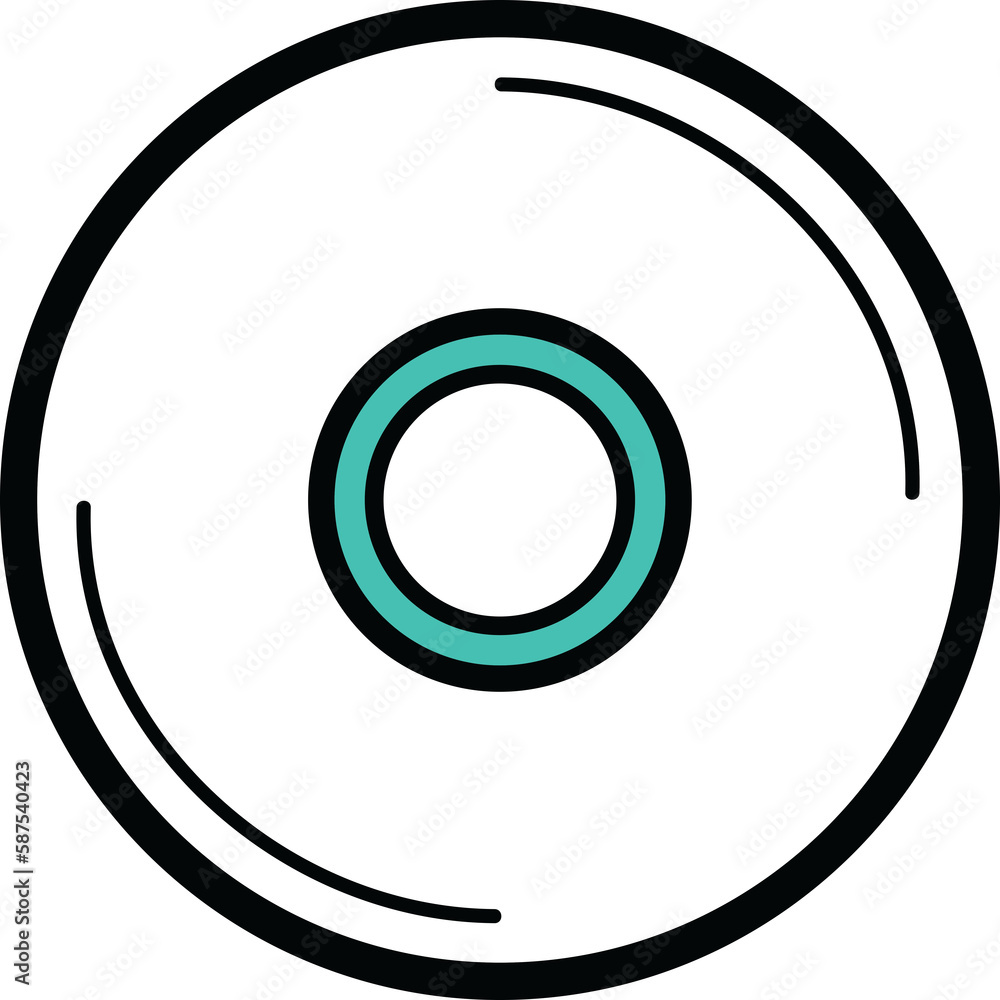 Digitally generated image of compact disk Digitally generated image of compact disk