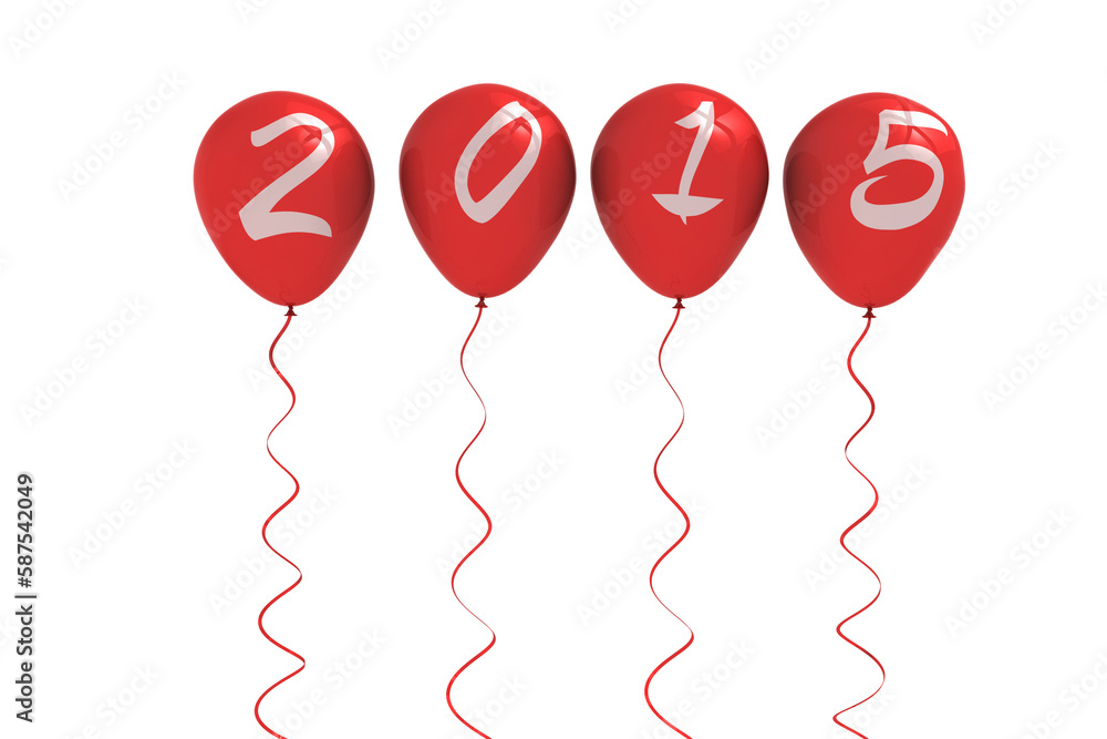 Fototapeta premium 2015 balloons