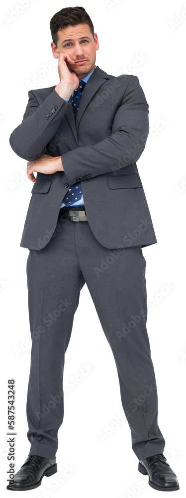Thinking businessman Thinking businessman