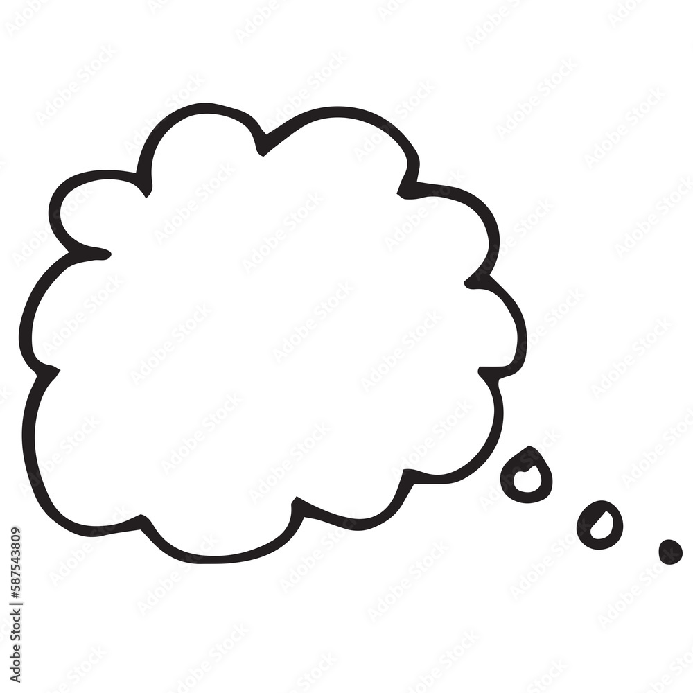 Thought bubble on white background Thought bubble on white background