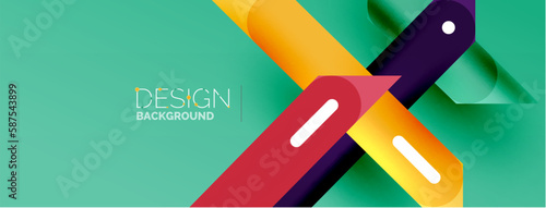 Background overlapping lines. Dynamic lines abstract wallpaper. Straight lines composition vector illustration for wallpaper banner background or landing page